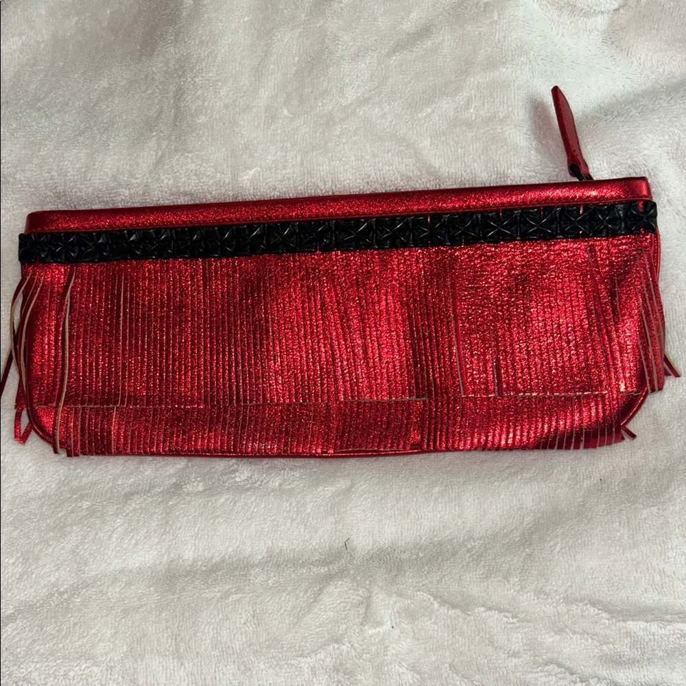Glamorous Red and Black Clutch